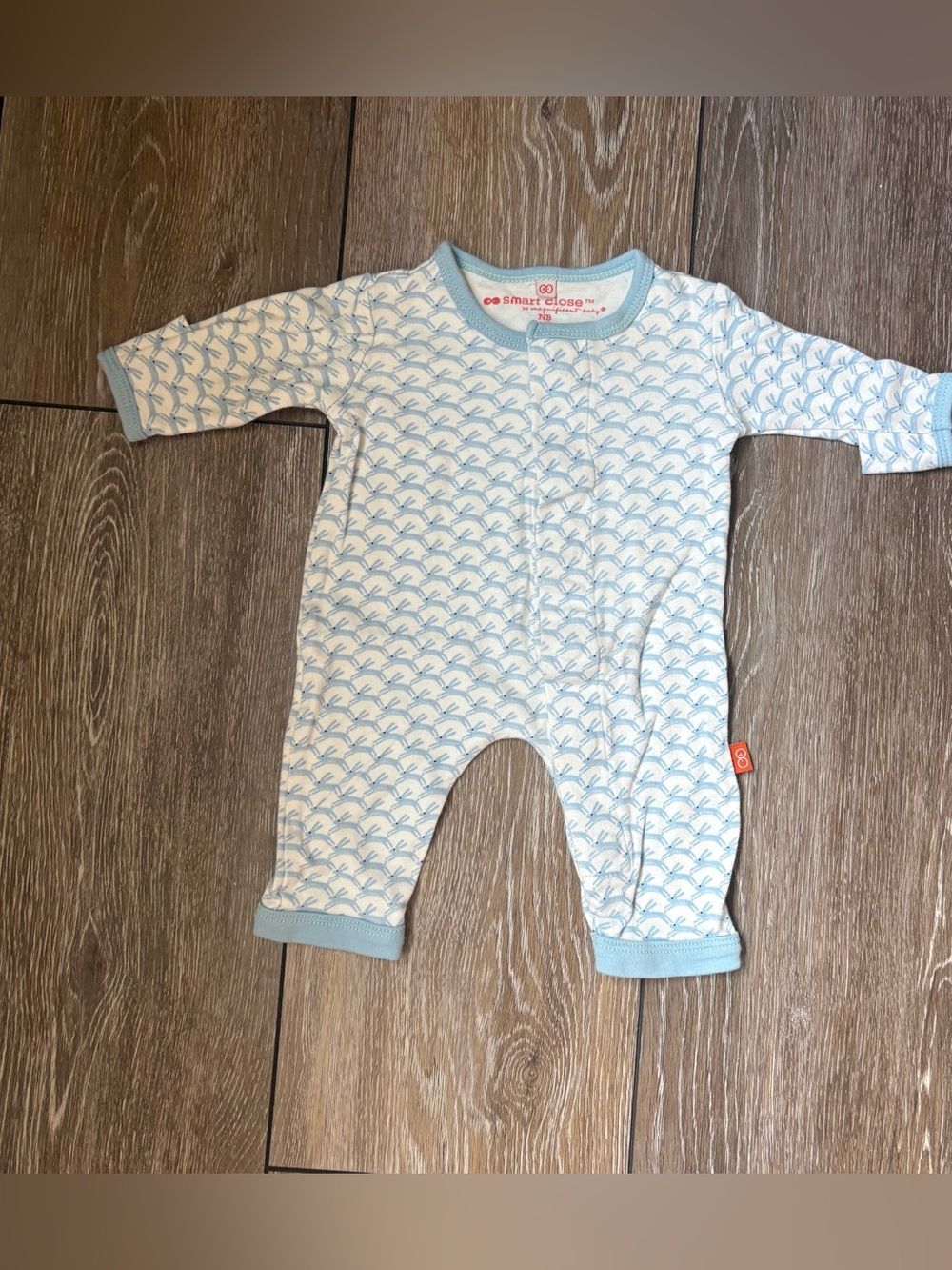 Magnificent Baby Magnetic Bunny Sleeper Romper